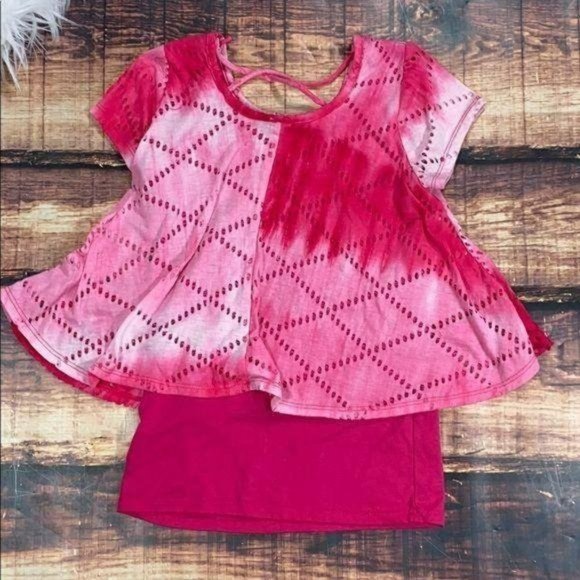 RELISTED Girls Tee Bundle - Small Mickey Mouse Leopard Pink - Picture 8 of 8